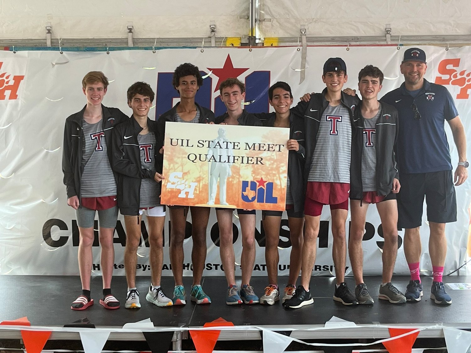 The Tompkins boys finished third as a team to qualify for the state meet.